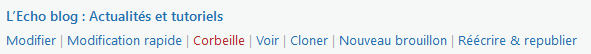 Plugin WordPress : Yoast Duplicate, visuel du bouton cloner.